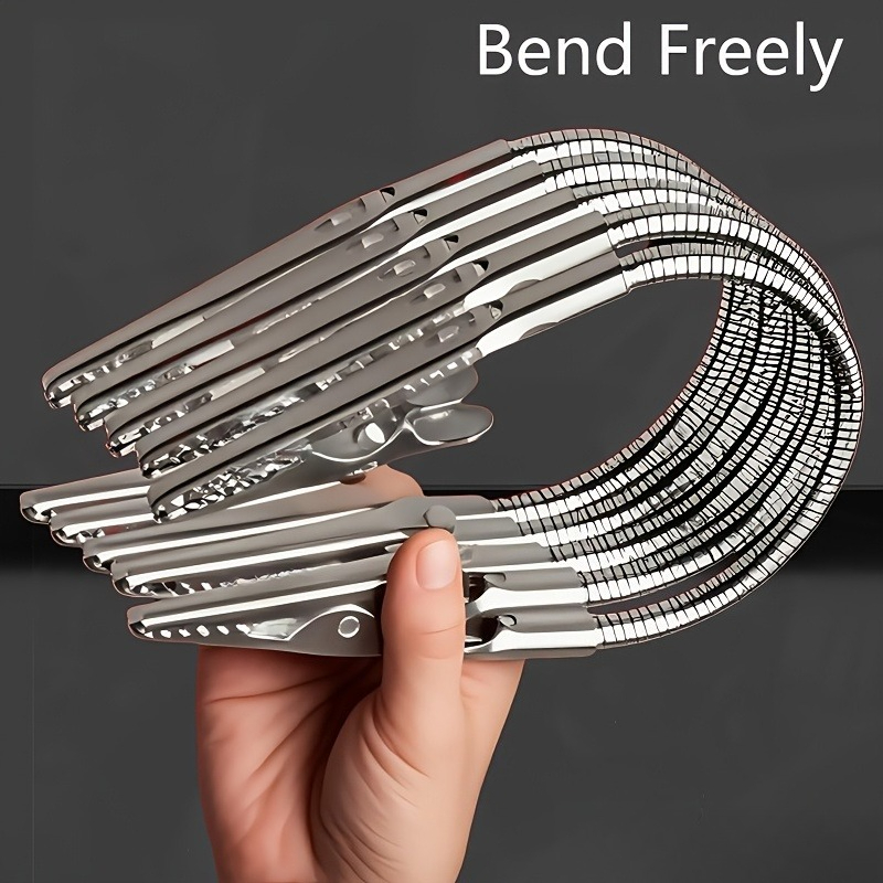 Heavy Equipment Bucket - 5Pcs Dual Clamp with Bendable Design